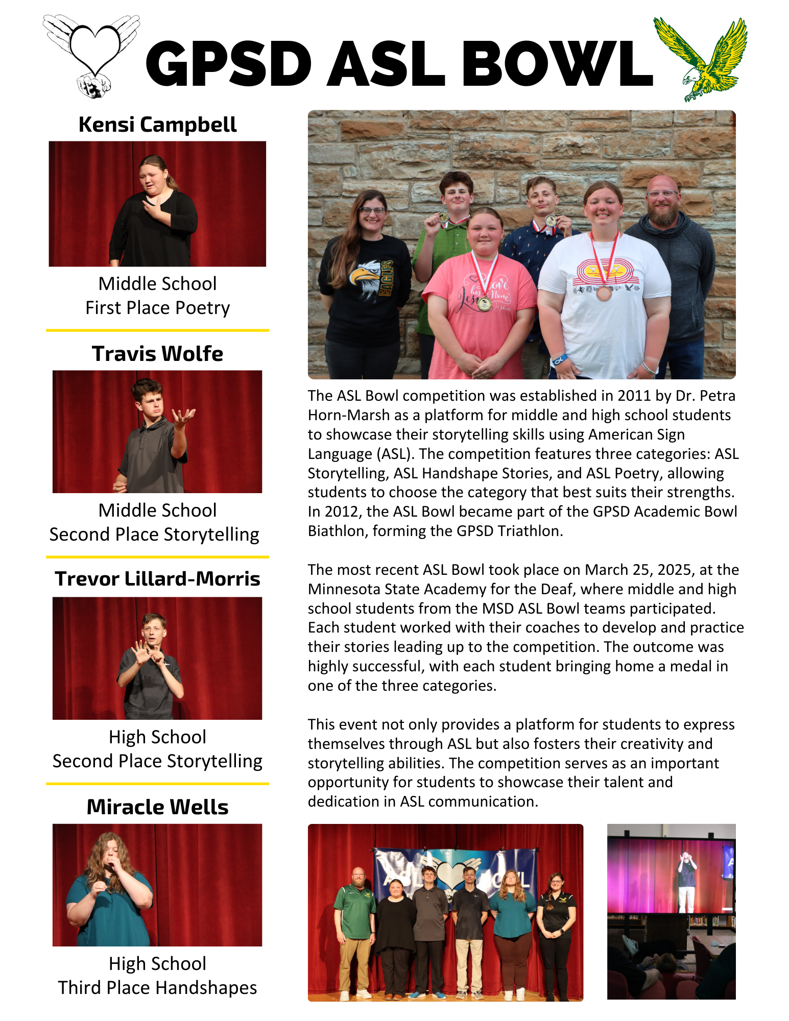 GPSD ASL Bowl 2025 article and photos