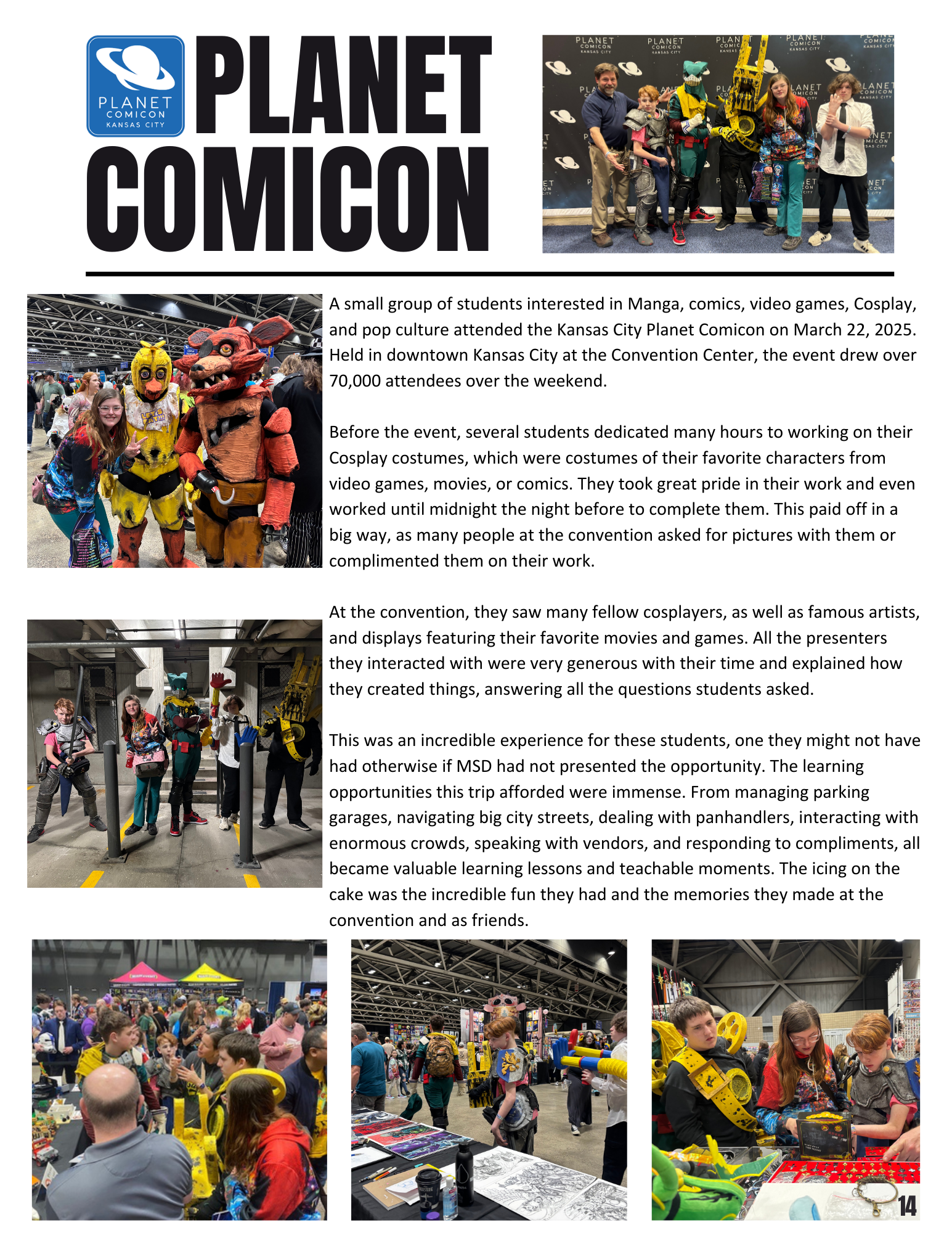 Planet Comicon article and photos.