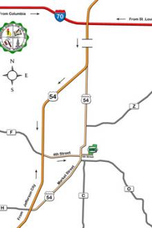 Google Map to MSD - see text instructions above for directions to MSD