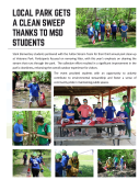 Local Park Gets a Clean Sweep Thanks to MSD Students article and photos. Description in the text below. 