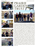 Article on a field trip to the Prairie Garden Trust with photos and a paragraph explaining the events of the field trip.